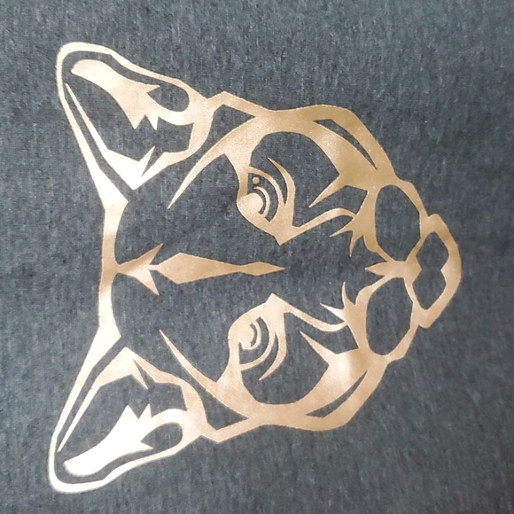 Electric Yoga Charcoal Gray Cougar/ Lioness Sweatshirt Size Small NWOT - Picture 6 of 7